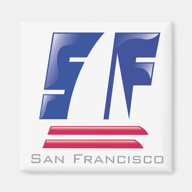 Catamaran Sailing_Pontoon Racing_San Francisco Magnet (Vorne)