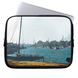 Catamarran auf Insel-Strand-Elektronik-Tasche Laptopschutzhülle