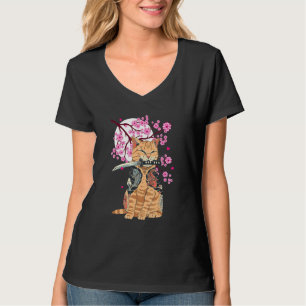 Catana Japanische Ästhetik Sakura Kirschblüten T-Shirt