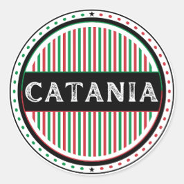 Catania City Pride Emblem – Italian Identity Runder Aufkleber