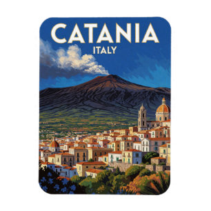 Catania Italien Mount Etna Reise Szene 🌋 Magnet