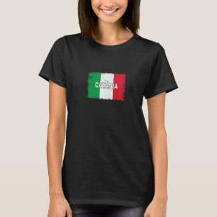 Catania  Italien  Stadt mit italienischer Flagge T-Shirt
