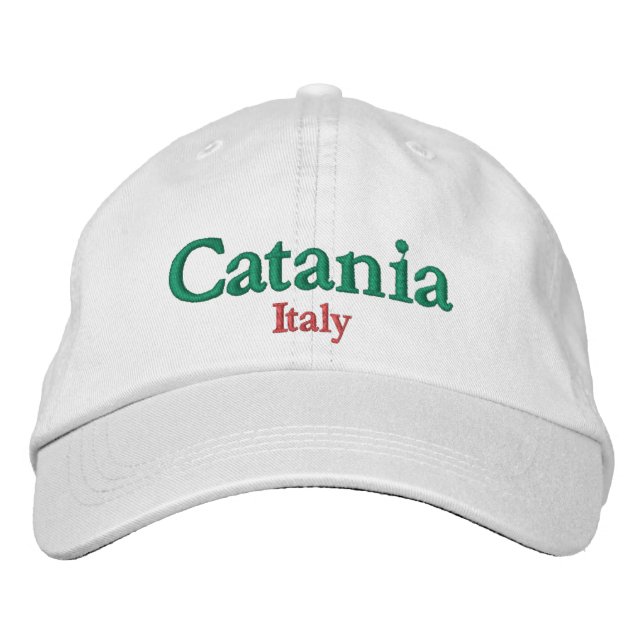 Catania Italien Stadt Pride Bestickte Baseballkappe (Vorderseite)
