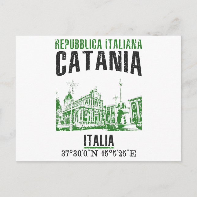Catania Postkarte (Vorderseite)