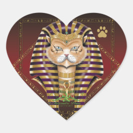 CATankhaMEOW Herz-Aufkleber