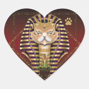 CATankhaMEOW Herz-Aufkleber