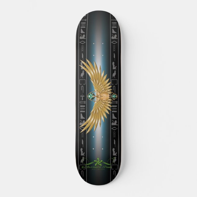 CATankhaMEOW Scarab Skateboard (Vorderseite)