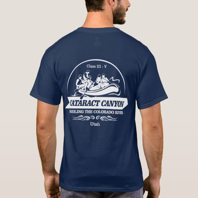 Cataract Canyon (Rafting2) T-Shirt (Rückseite)