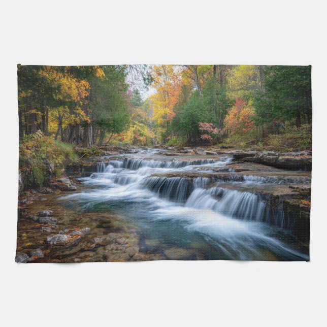 Cataract Falls in den USA Geschirrtuch (Horizontal)