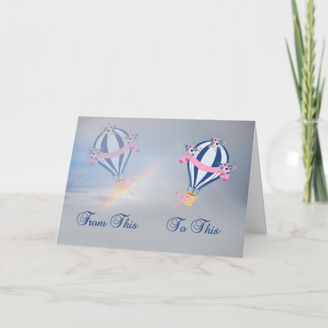 Cataract Operation mit Balloons Karte (Vorderseite)