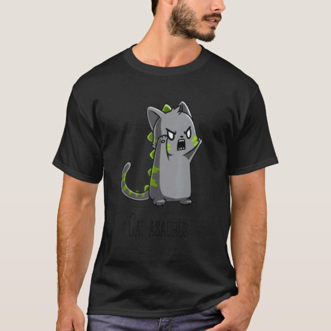 Catasaurus Kätzchen Kitzchen Dinosaurier T-Rex Din T-Shirt (Vorderseite)