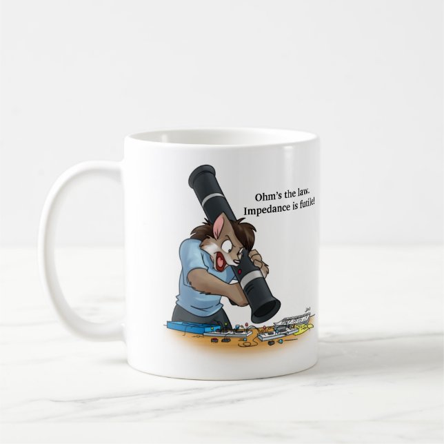 Catastrophe d'université - tasse - la loi d'ohm (Gauche)