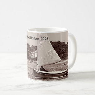 Catboat-Sommer-Segeltörn, Cotuit Harbour 2025 Kaff Kaffeetasse