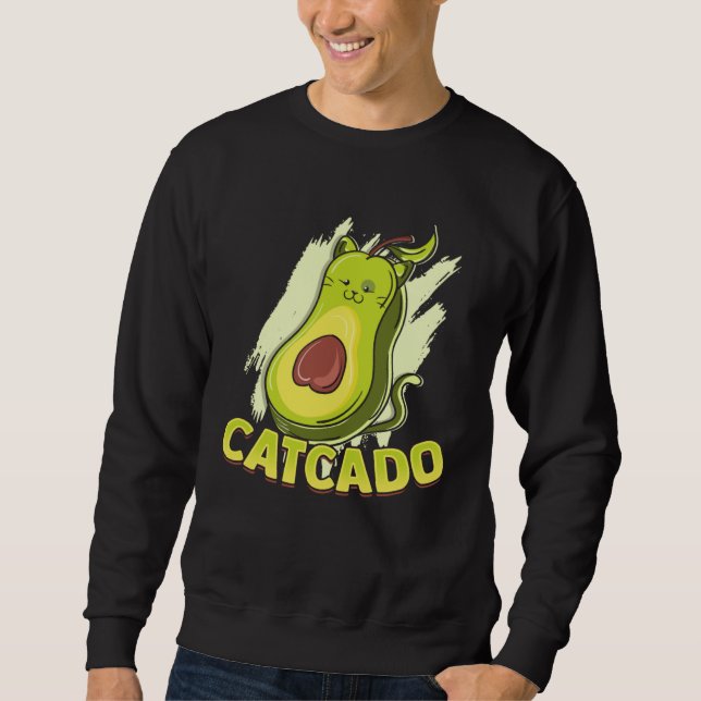 Catcado  Cat Catcado Avocado Sweatshirt (Vorderseite)