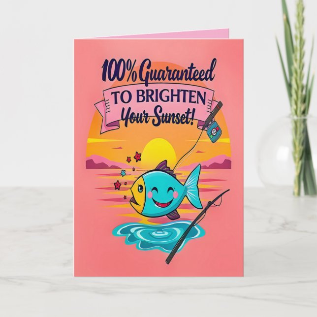 Catch a Bright New Year! Birthday Karte (Vorderseite)