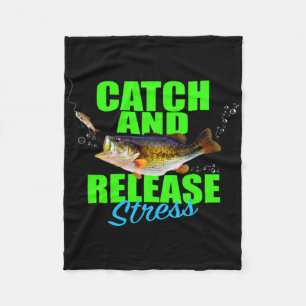 Catch And Release Stress Angeln Fische Für Hob Fleecedecke