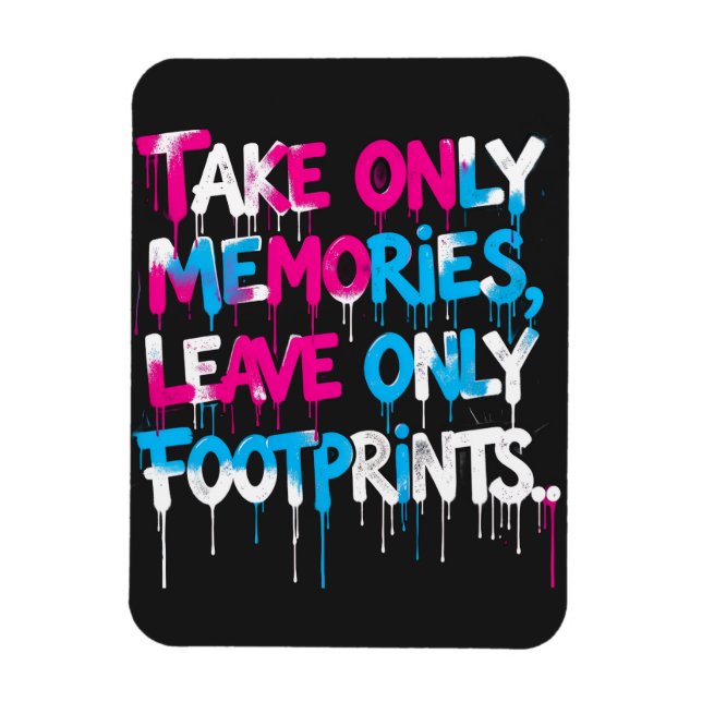 Catch Flights Not Feelings Regenbogen Graffiti Zit Magnet (Vertikal)