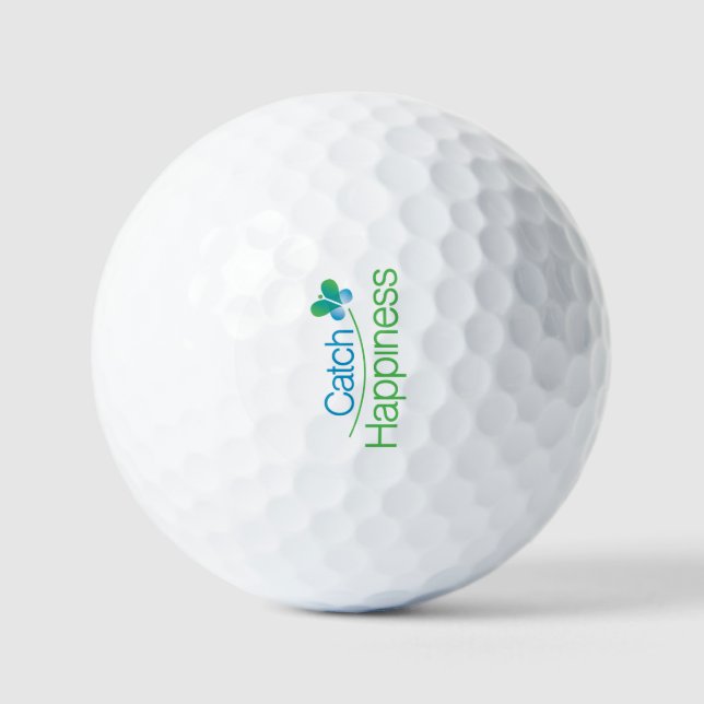 Catch Happiness in your moments! Golfball (Vorderseite)
