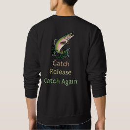 Catch Release Catch nochmal. Fischer, schwarz Sweatshirt