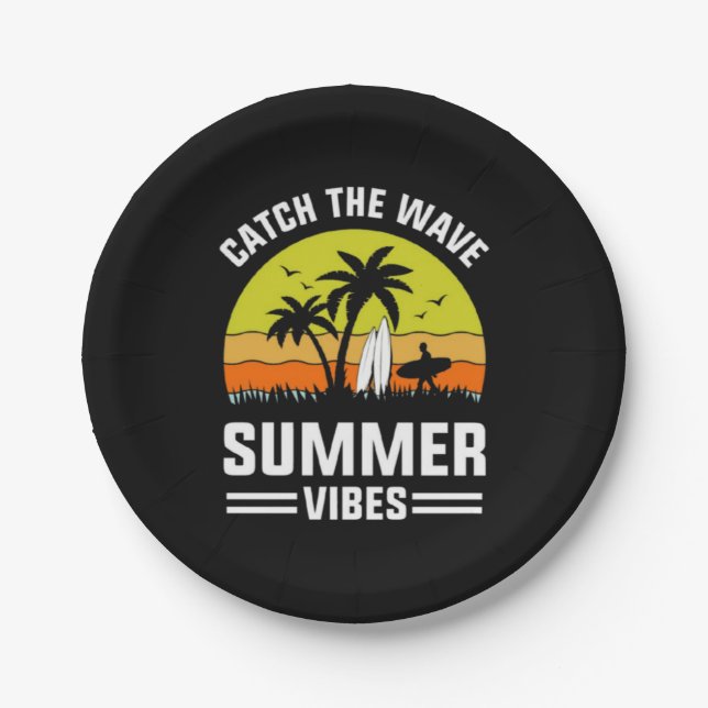 Catch The Wave Summer Vibes-64193 Pappteller (Vorderseite)