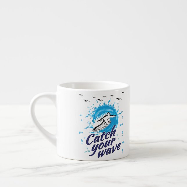 Catch Your Wave Espressotasse (Links)