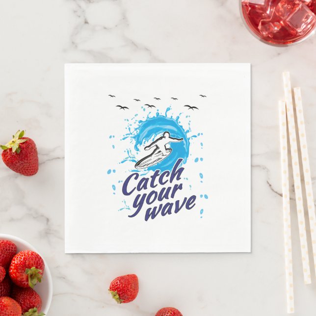 Catch Your Wave Serviette (Beispiel)