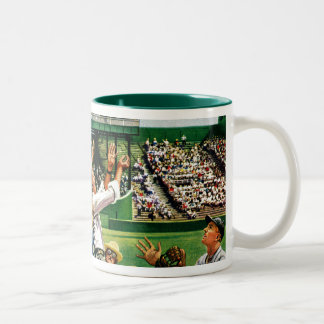Catch-Zuhause-Run-Ball Zweifarbige Tasse