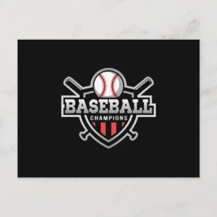 Catcher Baseball Bat Sports Pitcher Funny Geschenk Postkarte