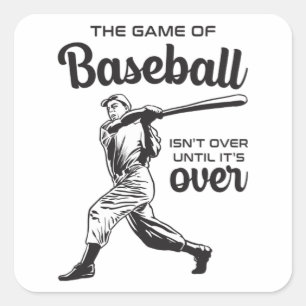 Catcher Baseball Sports Pitcher Funny Gift Idee Quadratischer Aufkleber