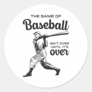 Catcher Baseball Sports Pitcher Funny Gift Idee Runder Aufkleber