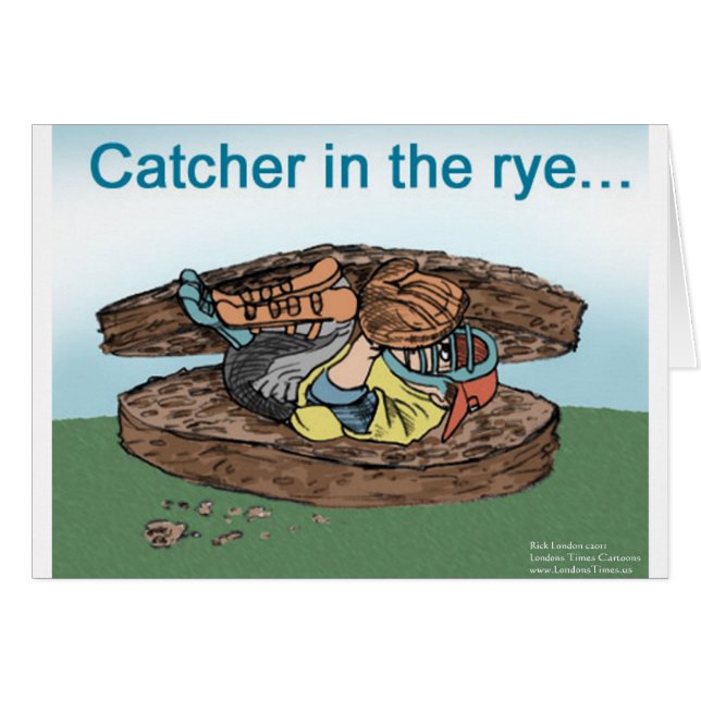 Catcher Dans Le Rye Drôle Cartes Tee - shirts Mugs (Devant horizontal)