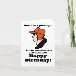Catcher in the Rye Holden Caulfield Birthday  Karte