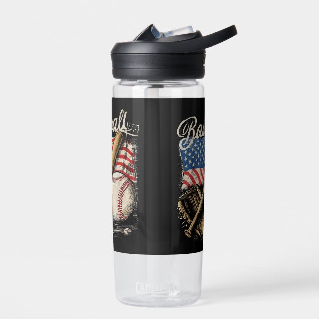 Catcher-Pitch der American Flag Baseball Player Ba Trinkflasche (Links)