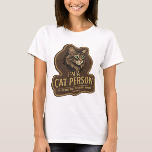 Catchy Gold ICH BIN EINE KATZENPERSON Individuelle T-Shirt