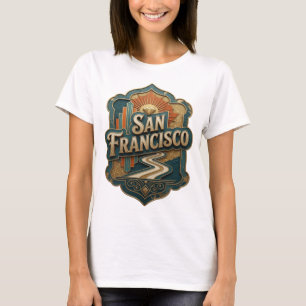 Catchy Gold SAN FRANCISCO Druck T-Shirt