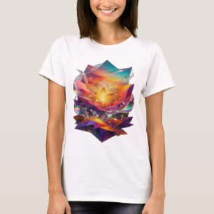 Catchy Silver ABSTRACT ART Statement Tee v2