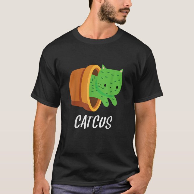 Catcus Cactus Cat Lover Thorns Plant Desert Funny  T-Shirt (Vorderseite)