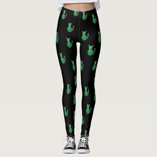 Catcus (Katzenkaktus) Leggings (Vorderseite)