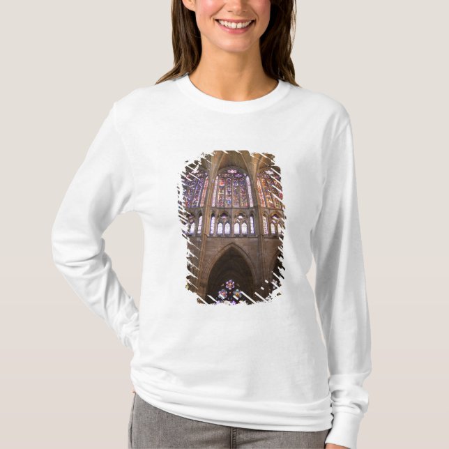 Catedral de Leon, Buntglasfenster T-Shirt (Vorderseite)
