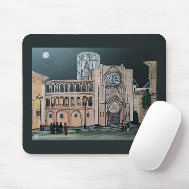 Catedral de Santa María Gemälde von Alfred Fox Mousepad (Mit Mouse)