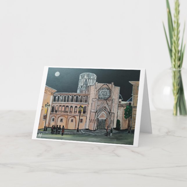 Catedral de Santa María Malerei von Alfred Fox Karte (Vorderseite)