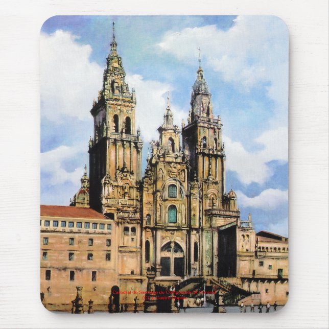 Catedral de Santiago de Compostela (A Coruña) Mousepad (Vorne)