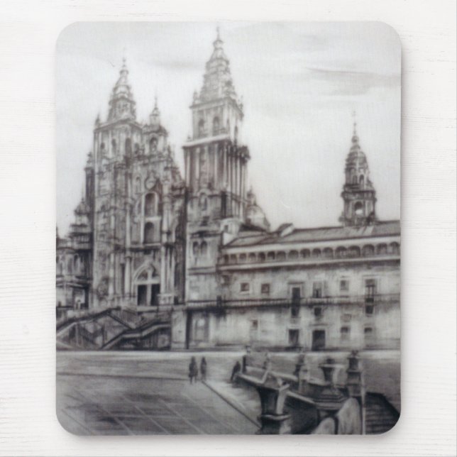 Catedral de Santiago de Compostela (A Coruña) Mousepad (Vorne)