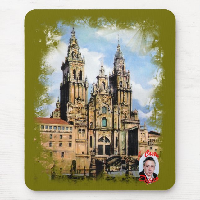 Catedral de Santiago de Compostela (A Coruña) Mousepad (Vorne)