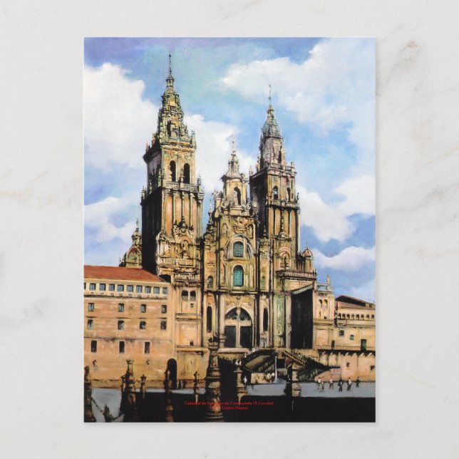 Catedral de Santiago de Compostela (A Coruña) Postkarte (Vorderseite)