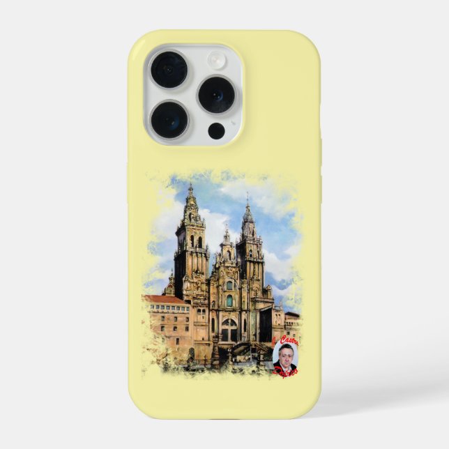 Catedral de Santiago de Compostela iPhone 15 Pro Hülle (Rückseite)