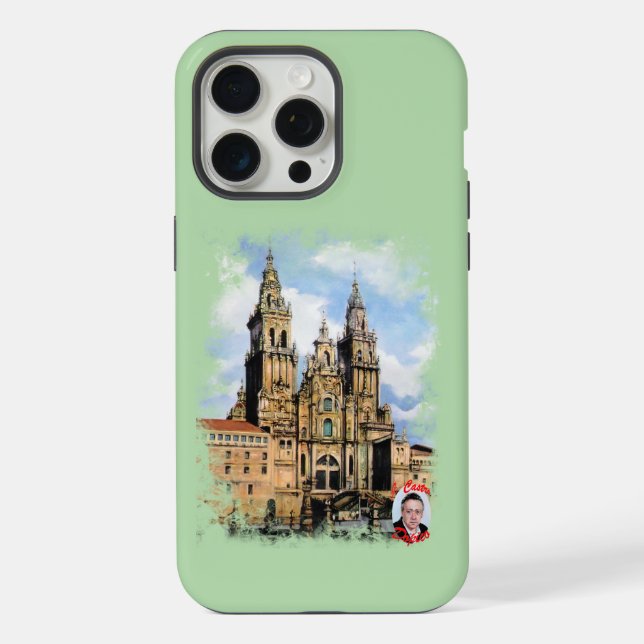 Catedral de Santiago de Compostela iPhone 15 Pro Max Hülle (Rückseite)