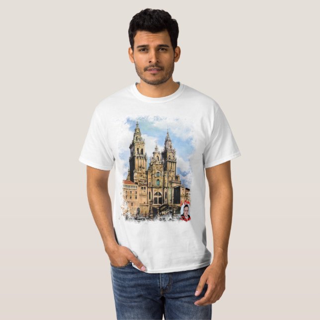 Catedral de Santiago de Compostela T-Shirt (Vorne ganz)