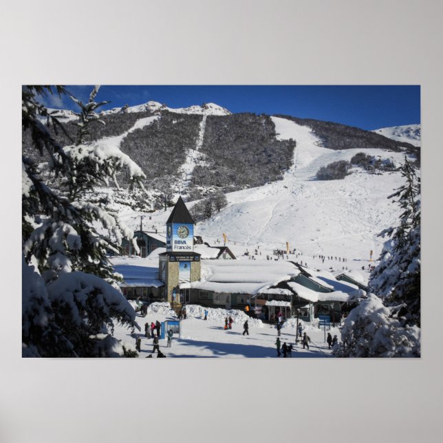 Catedral Ski Resort, Bariloche Argentinien Poster (Vorne)