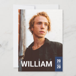 Catégorie moderne Tag Grad Invitation Card